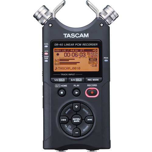 image of Tascam brand hand recorder