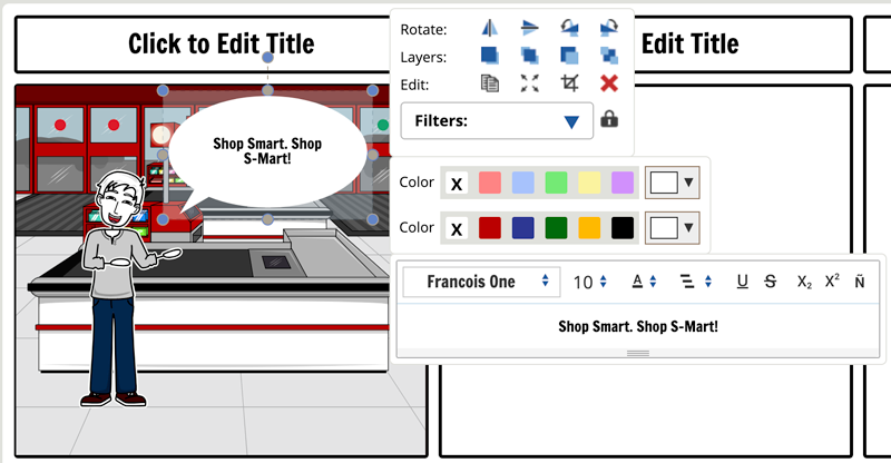 Image of the create storyboard button